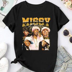 Missy Elliott Bootleg 90s T Shirt 2024 Tour Music Graphic Fan Gift Retro Concert